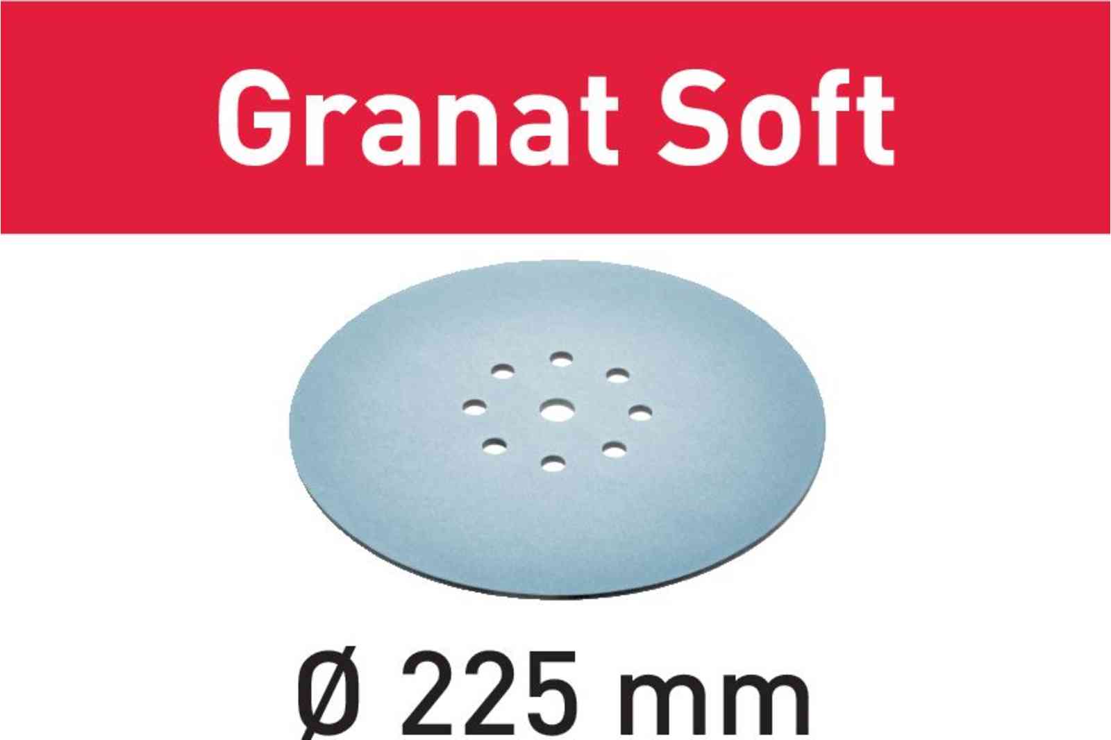 Abrasive sheet Granat Soft STF D225 P100 GR S/25 204222