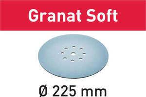 Abrasive sheet Granat Soft STF D225 P120 GR S/25 204223