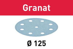 Abrasive sheet Granat STF D125/8 P40 GR/50 497165