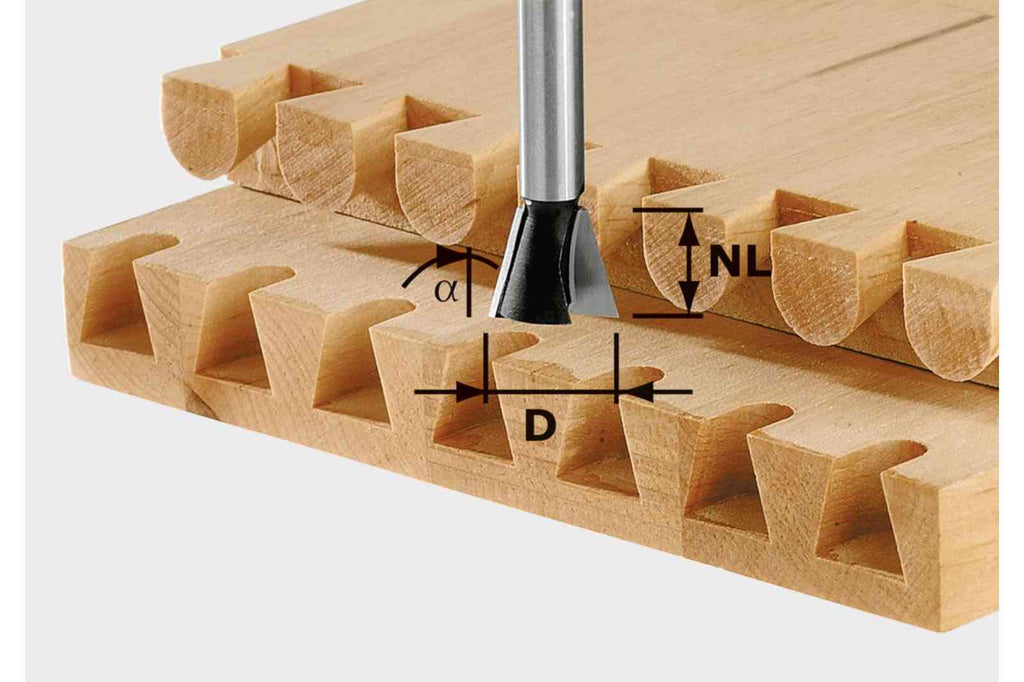 Dovetail Bit HW S8 D13,8/13,5/15° 490992