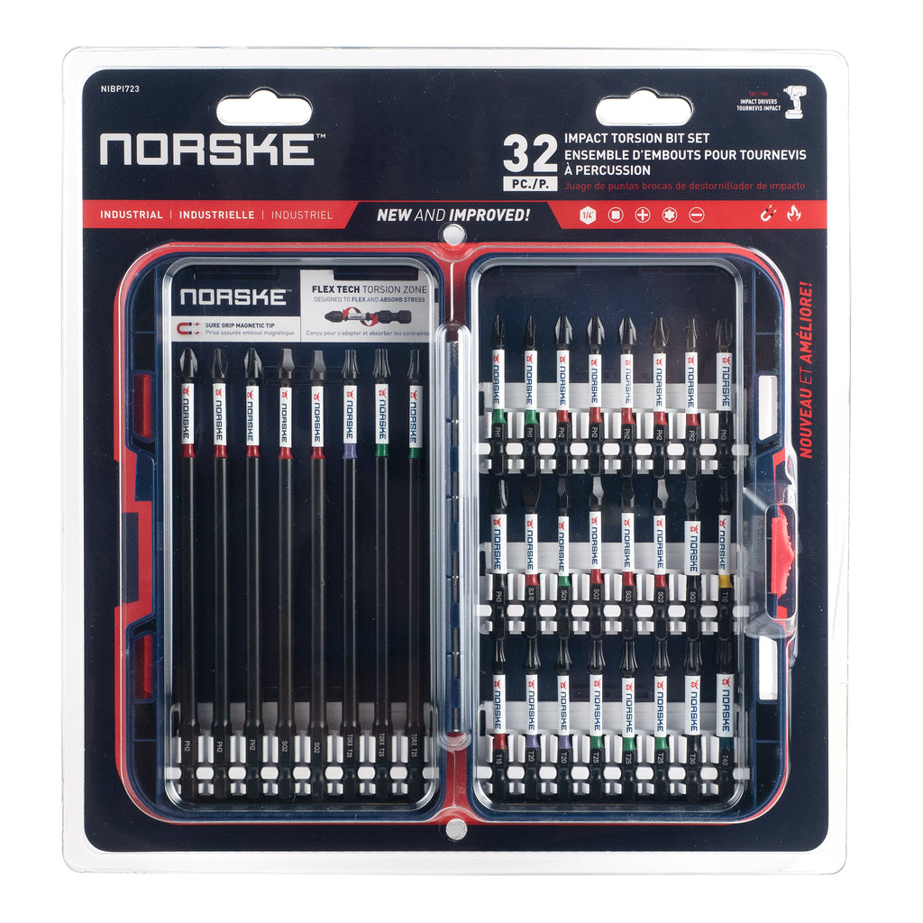 Norske 32PC Impact torsion bit set
