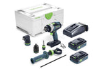 Cordless Drill QUADRIVE TPC 18/4 HPC 4,0 I-Set 576778