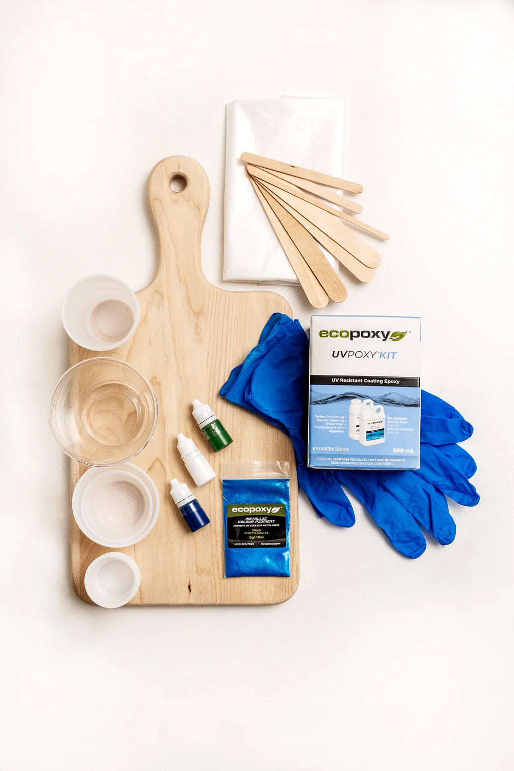 Backwood Design Co. DIY Epoxy Cheeseboard Kit - Coastal Vibes