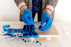Backwood Design Co. DIY Epoxy Cheeseboard Kit - Coastal Vibes