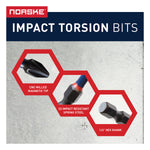 Norske 32PC Impact torsion bit set
