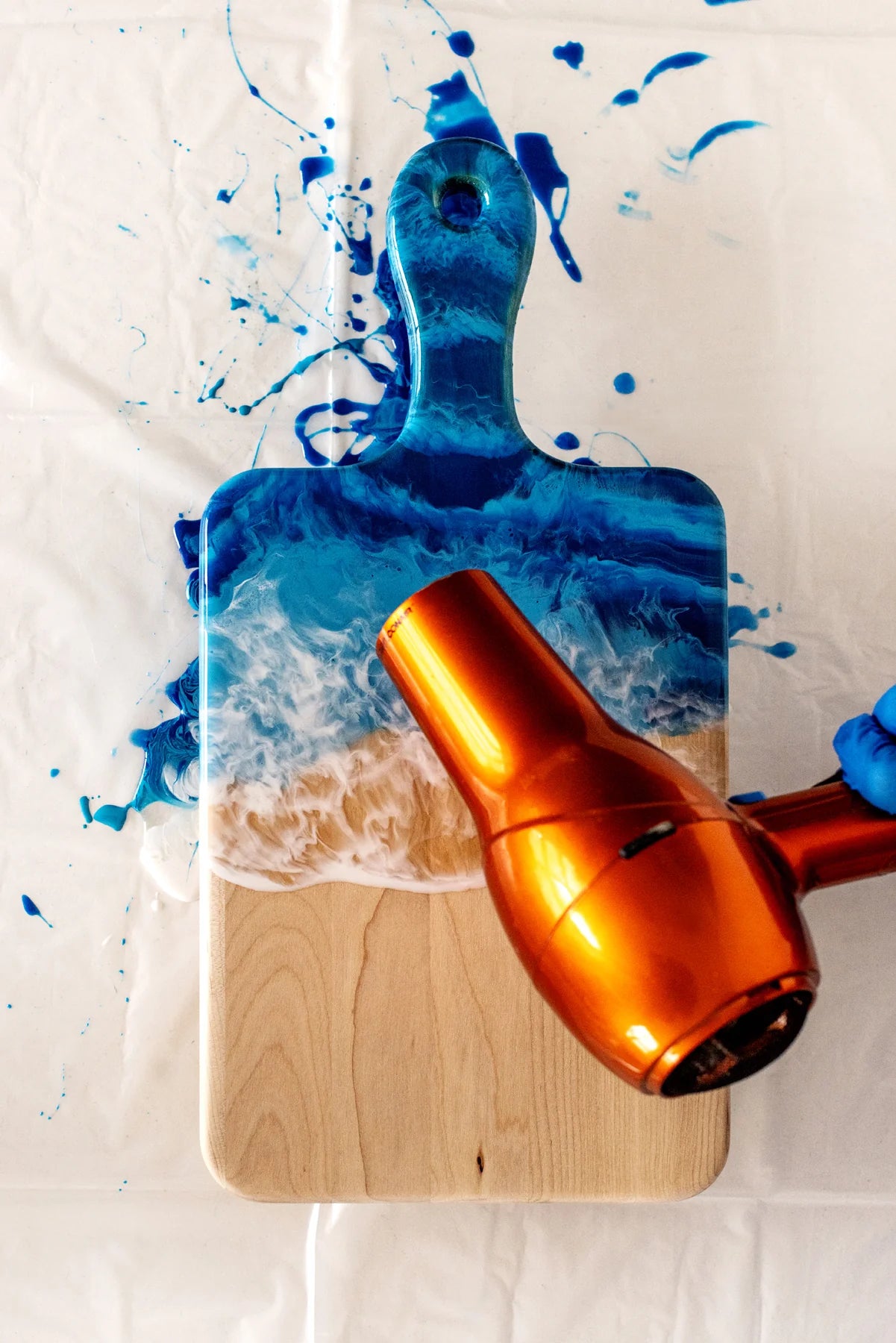 Backwood Design Co. DIY Epoxy Cheeseboard Kit - Coastal Vibes