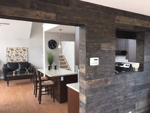 AS-IS Black-ish wood panels