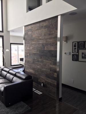 AS-IS Black-ish wood panels