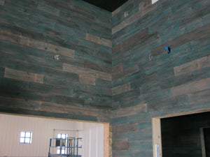 AS-IS Blue-ish wood panels