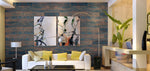AS-IS Blue-ish wood panels